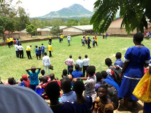 children practise their skills.